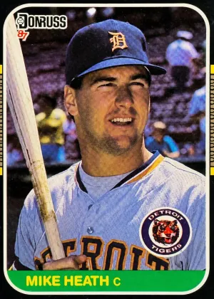 Mike Heath 1987 Donruss Baseball #496