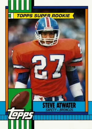 Steve Atwater 1990 Topps Football Disclaimer Back #29