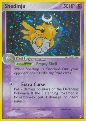 Shedinja Pokémon Deoxys #14 Reverse Holo