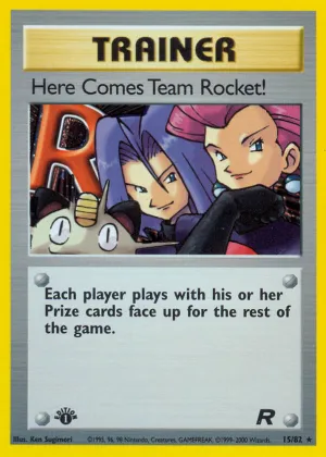 Here Comes Team Rocket! Pokémon Team Rocket #15 1st Edition Holo