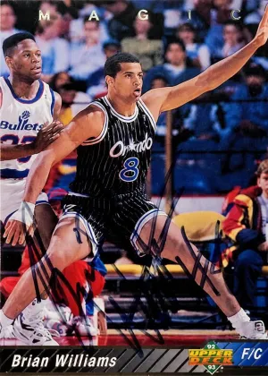 Brian Williams 1992 Upper Deck Basketball #111