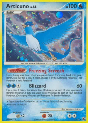 Articuno Pokémon Majestic Dawn #1 Reverse Holo