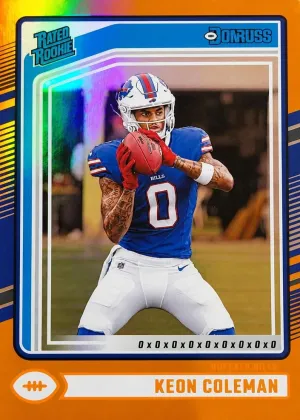 Keon Coleman 2024 Panini Donruss Football Jersey Number #358
