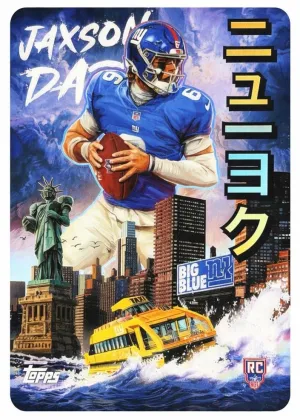Jaxson Dart 2025 Topps Chrome Kaiju Football #KAI-10