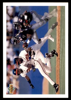 Deion Sanders 1992 Upper Deck Prime Time's Two Baseball #SP3