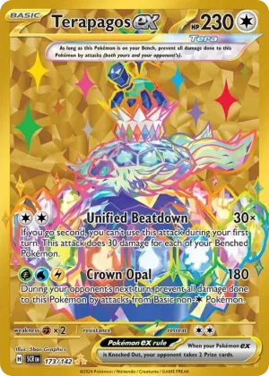 Terapagos ex Pokémon Stellar Crown #173 Holo