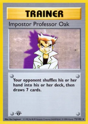 Impostor Professor Oak Pokémon Base #73