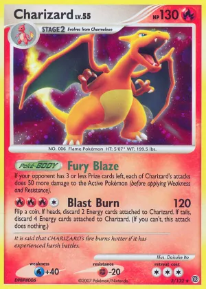 Charizard Pokémon Secret Wonders #3 Reverse Holo