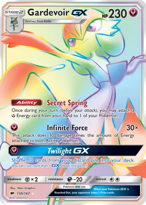 Gardevoir-GX Pokémon Burning Shadows #159 Holo