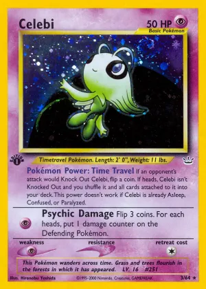 Celebi Pokémon Neo Revelation #3 Unlimited Holo