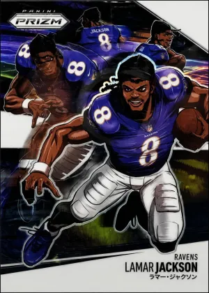 Lamar Jackson 2025 Panini Prizm Manga Vertical Football #3
