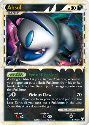 Absol Pokémon HS—Triumphant #91 Holo