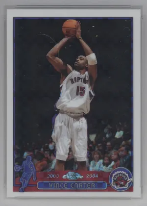 Vince Carter 2003 Topps Chrome Basketball X-Fractor #15