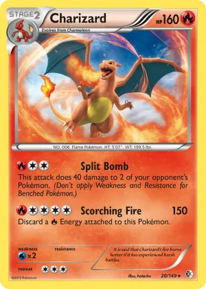Charizard Pokémon Boundaries Crossed #20 Holo