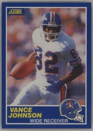 Vance Johnson 1989 Score Football #56