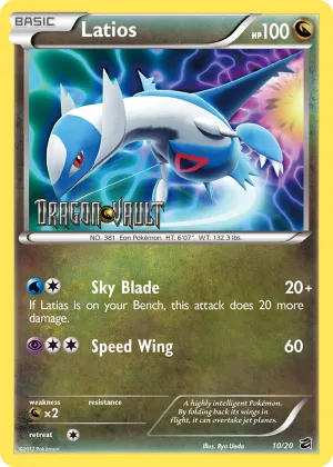 Latios Pokémon Dragon Vault #10 Holo