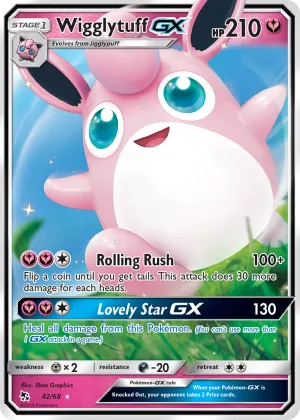 Wigglytuff-GX Pokémon Hidden Fates #42 Holo