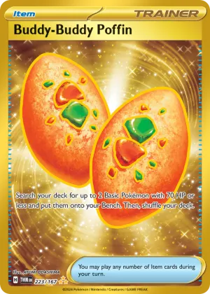 Buddy-Buddy Poffin Pokémon Twilight Masquerade #223 Holo
