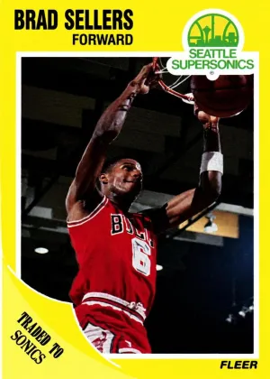 Brad Sellers 1989 Fleer Basketball #24