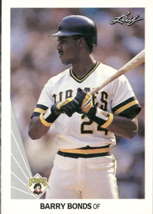 Barry Bonds 1990 Leaf Baseball #91