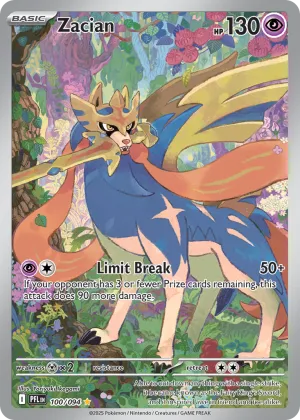 Zacian Pokémon Phantasmal Flames #100 Holo