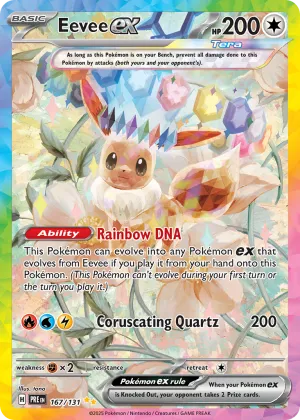 Eevee ex Pokémon Prismatic Evolutions #167 Holo