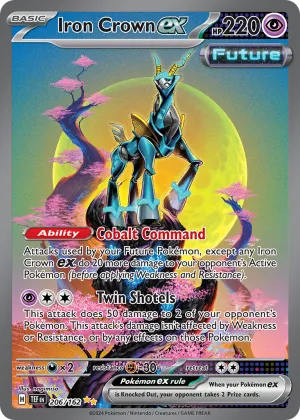 Iron Crown ex Pokémon Temporal Forces #206 Holo