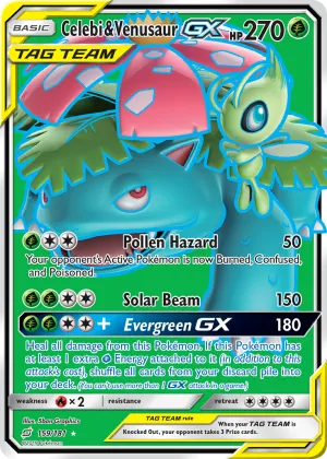 Celebi & Venusaur-GX Pokémon Team Up #159 Holo
