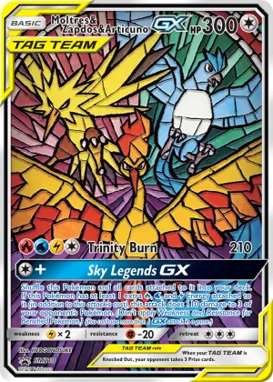 Moltres & Zapdos & Articuno-GX Pokémon SM Black Star Promos #SM210 Holo