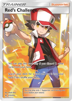 Red's Challenge Pokémon Unbroken Bonds #213 Holo