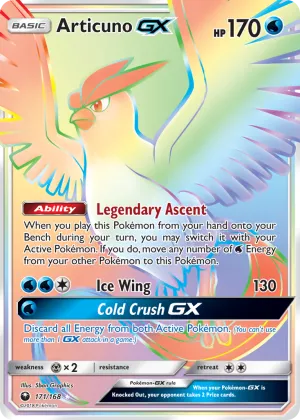 Articuno-GX Pokémon Celestial Storm #171 Holo