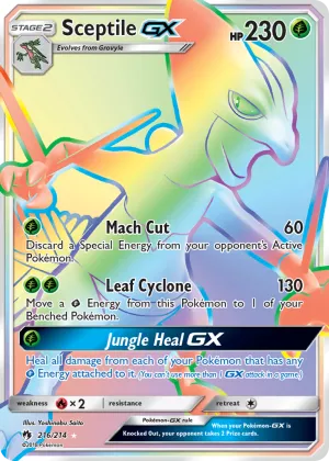 Sceptile-GX Pokémon Lost Thunder #216 Holo