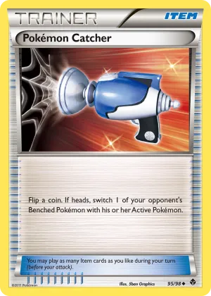 Pokémon Catcher Pokémon Emerging Powers #95 Reverse Holo