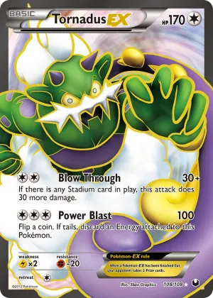 Tornadus-EX Pokémon Dark Explorers #108 Holo