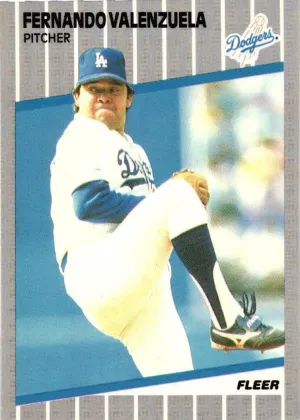 Fernando Valenzuela 1989 Fleer Glossy Baseball #76