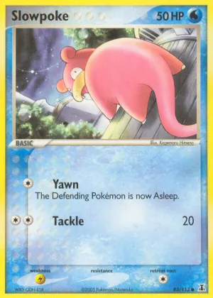 Slowpoke Pokémon Delta Species #83 Reverse Holo