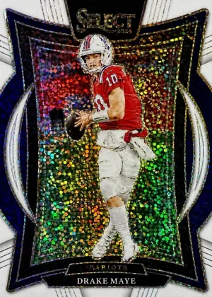 Drake Maye 2024 Panini Select Concourse Football White Sparkle #27