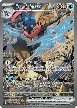 Greninja ex Pokémon Scarlet & Violet Black Star Promos #132 Holo