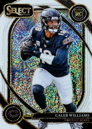 Caleb Williams 2024 Panini Select Club Level Football White Sparkle #216