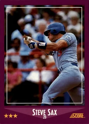 Steve Sax 1988 Score Baseball #35