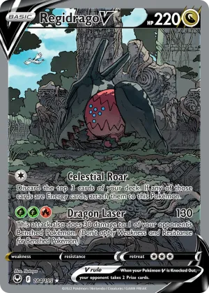 Regidrago V Pokémon Silver Tempest #184 Holo