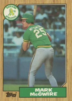 Mark McGwire 1987 Topps Tiffany Baseball #366