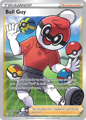 Ball Guy Pokémon Shining Fates #65 Holo