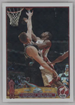 Udonis Haslem 2003 Topps Chrome Basketball X-Fractor #164