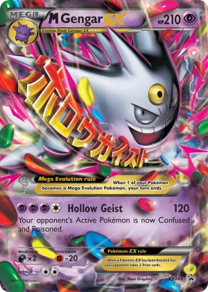 M Gengar-EX Pokémon XY Black Star Promos #XY166 Holo