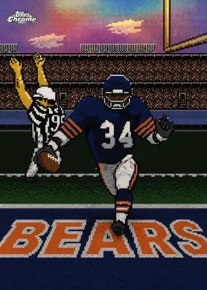 Walter Payton 2025 Topps Chrome Tecmo Football #TECMO-4