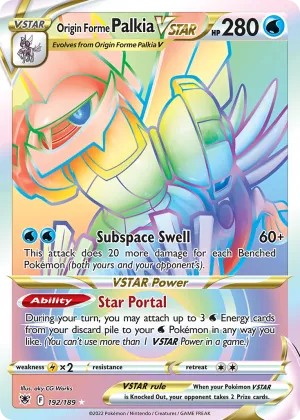 Origin Forme Palkia VSTAR Pokémon Astral Radiance #192 Holo