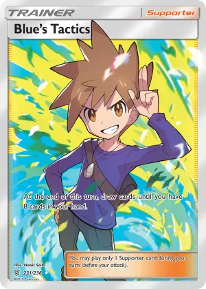 Blue's Tactics Pokémon Unified Minds #231 Holo