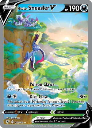 Hisuian Sneasler V Pokémon Astral Radiance #175 Holo