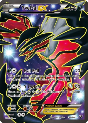 Yveltal-EX Pokémon XY #144 Holo